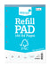 Silvine A4 Everyday FSC Refill Pad. Lined with Margin, 160 Pages of FSC Certified Paper. Ref FSCRP80