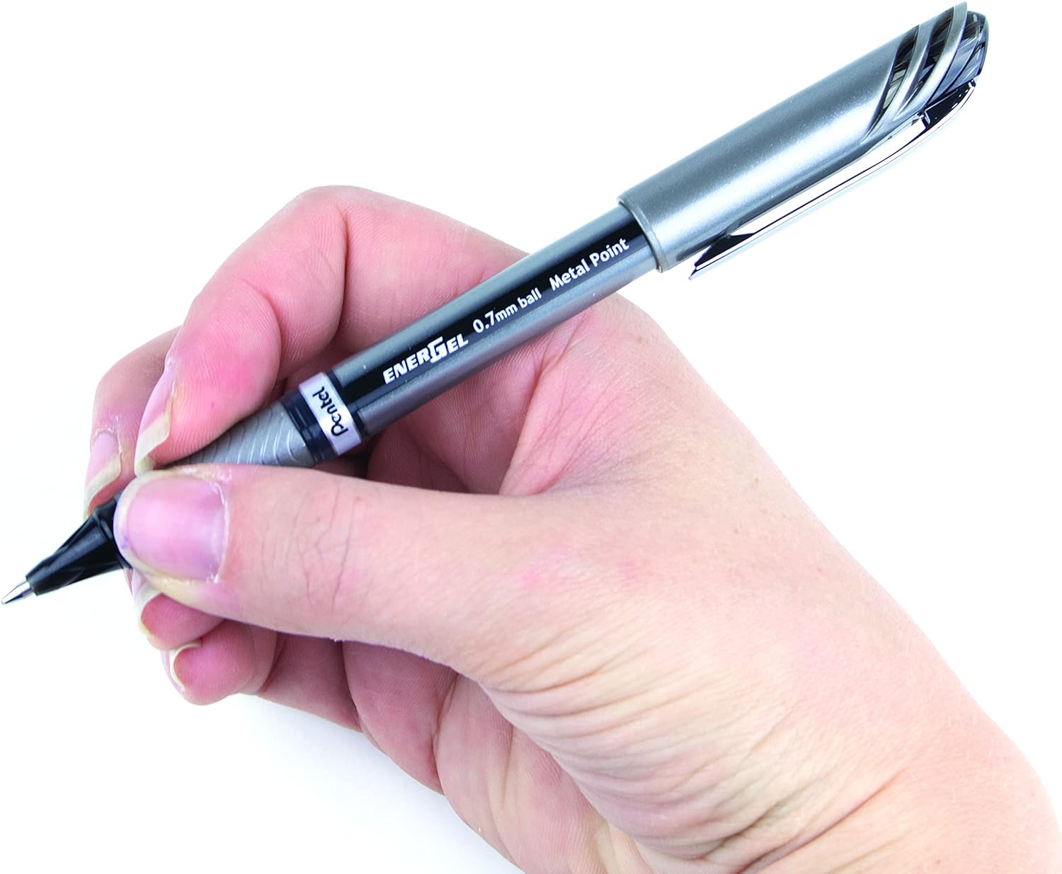 Pentel BL27-AX Energel BL27-A Roller Ball Pen (Medium) - Black (Pack of 12 pens