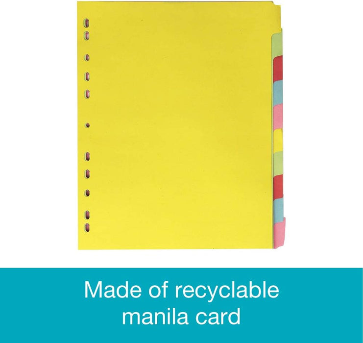 Elba Divider, Assorted, Elba A4+ (Extra Wide), Set 1