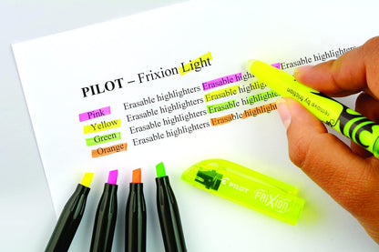 Pilot Frixion Light Erasable Highlighter - Yellow, Pack of 12