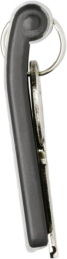 Durable Key Clips - Pack of 12 innovative key clips for clear and easy organisation of keys - Perfect for use Key Safes, Black, 24 x 68 mm