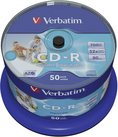 Verbatim 43438 DataLife Printable CD-R - 50 Pack Spindle