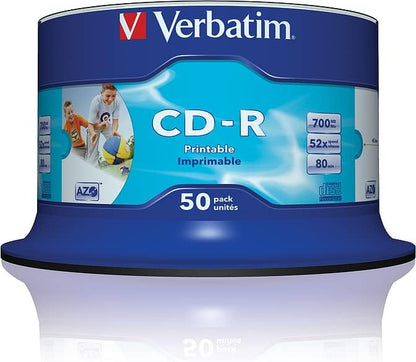 Verbatim 43438 DataLife Printable CD-R - 50 Pack Spindle