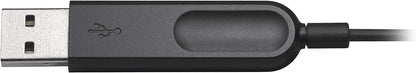 Logitech H340 Wired Headset, Stereo Headphones with Noise-Cancelling Microphone, USB, PC/Mac/Laptop - Black