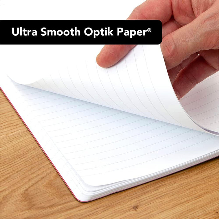 Black n' Red A6 Soft Cover Journal - Ruled with Numbered Pages