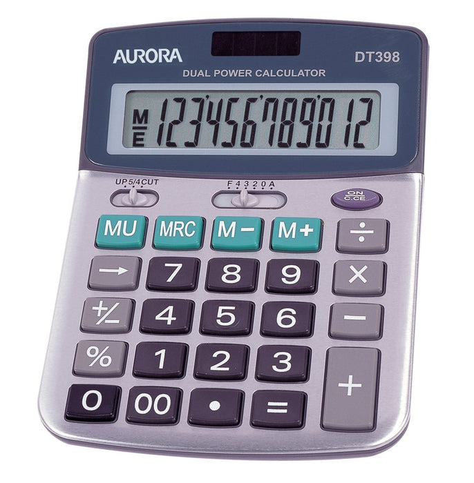 5 Star DT398 - Calculadora (funcionamiento por pilas o energía solar, 12 dígitos, 3 teclas de memoria, 103 x 138 x 28 mm