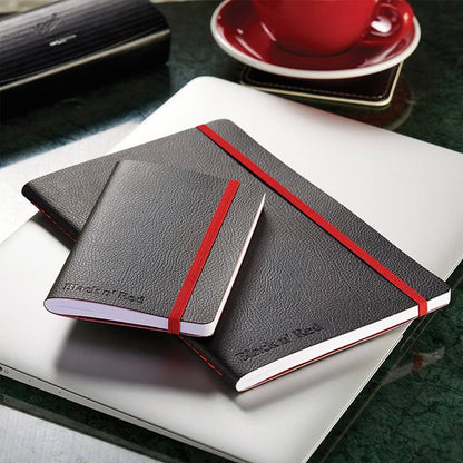 Black N' Red B5 Soft Cover Journal - Ruled with Numbered Pages