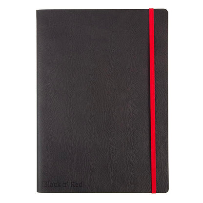 Black N' Red B5 Soft Cover Journal - Ruled with Numbered Pages