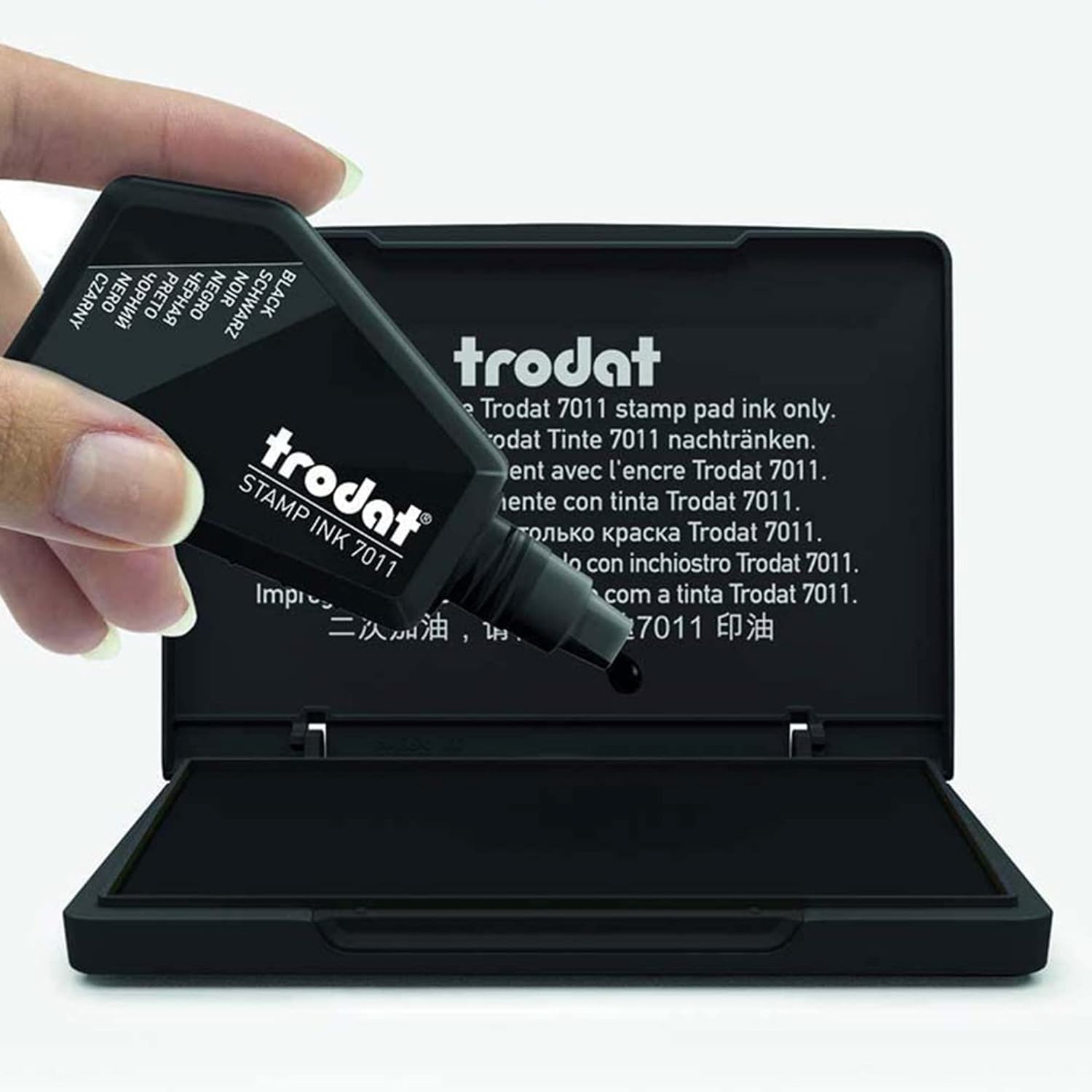 Trodat Standard Ink Pad for Traditional Stamps - 110 x 70 mm (Black