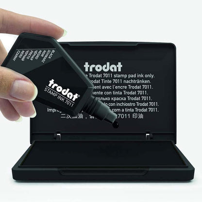 Trodat Standard Ink Pad for Traditional Stamps - 110 x 70 mm (Black