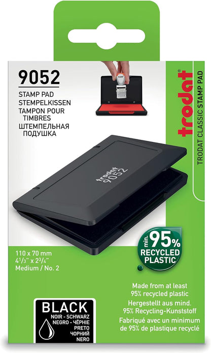 Trodat Standard Ink Pad for Traditional Stamps - 110 x 70 mm (Black