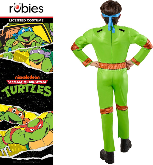 Rubies Officiële Teenage Mutant Ninja Turtle 4-in-1 kinderkostuum, kinderkostuum, 9-10 jaar