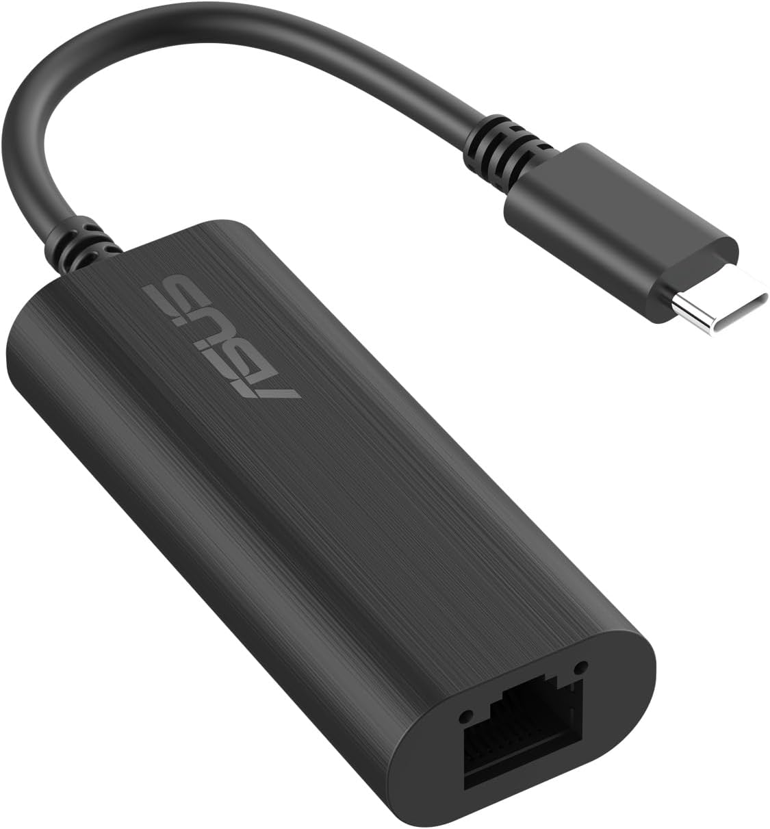 ASUS USB-C2500 V2, Adattatore Ethernet da 2.5G, Compatibile con 2.5G/1G/100Mbps, Facile Installazione, Ampia Compatibilità grazie alla Porta USB, Compatto e Adatto per i Viaggi, Nero