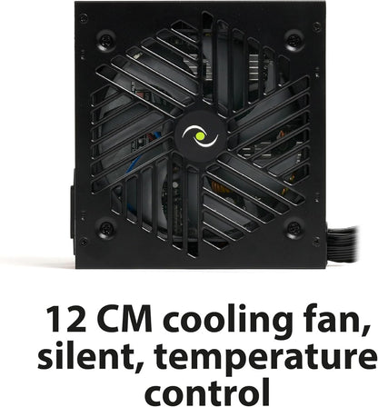 Tecnoware Power Systems Alimentatore Free Silent PRO 550 per PC Evoluti con Scheda Grafica NVIDIA GeForce GTX - RTX, Ventola Silenziosa, connettori PCI-E, CPU 4+4, SATA, Molex