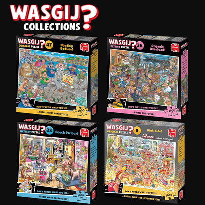 Wasgij Original 47, Boating Bedlam - Unique 1000 Piece Jigsaw Puzzle for Adults - Colourful, Puzzling, Challenging & Brainteasing Adult Jigsaws - 100% Recycled Cardboard 1000Pc Puzzles - Jumbo
