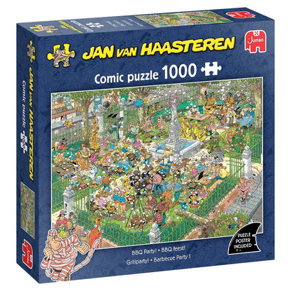 Jan van Haasteren, BBQ Feest!, 1000 stukjes puzzel, Legpuzzel volwassenen