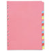 Concord Subject Dividers 230 Micron 20-Part A4 Ref 74499