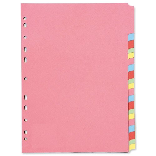 Concord Subject Dividers 230 Micron 20-Part A4 Ref 74499