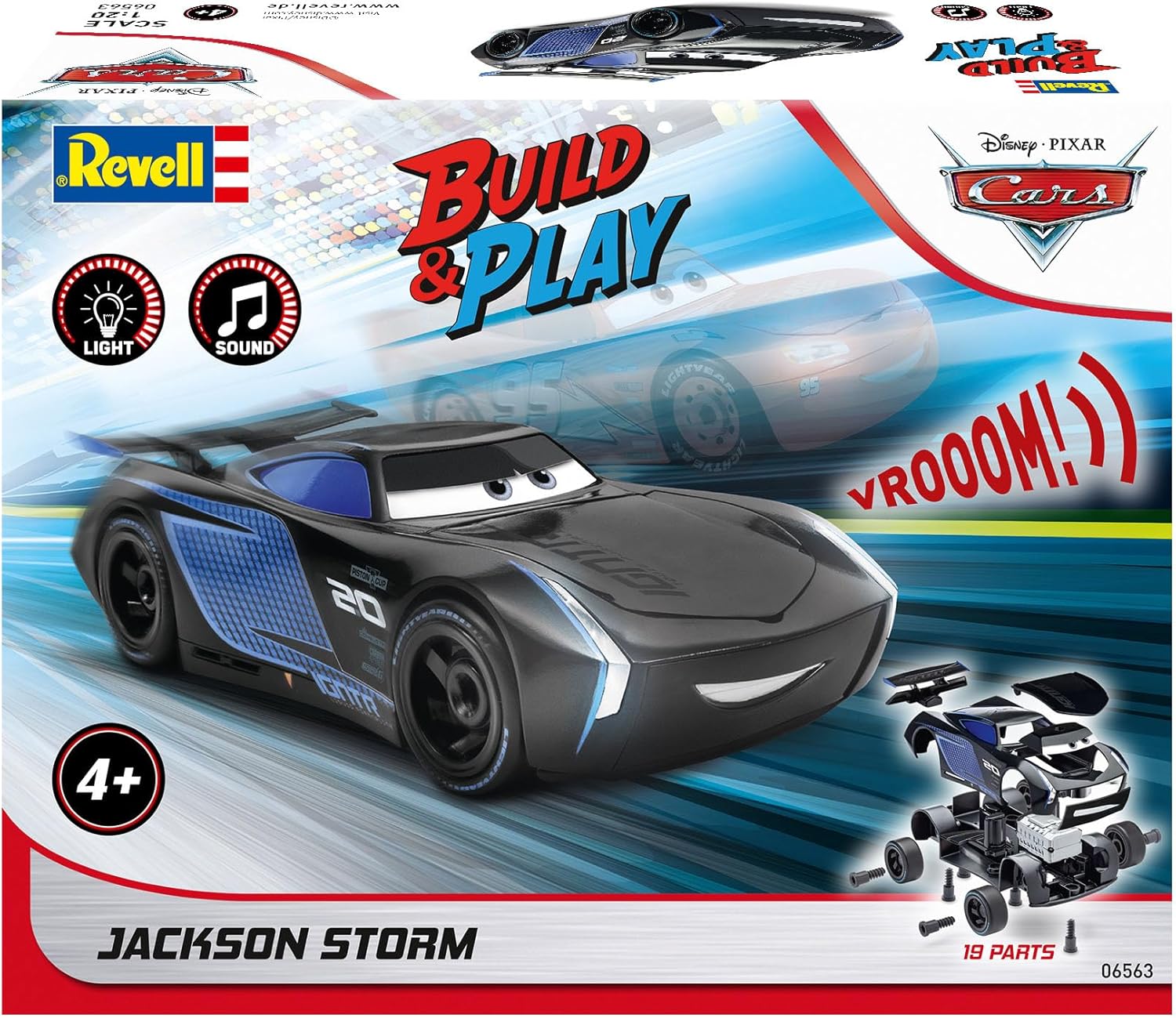 Jackson Storm Disney Cars Voiture avec lumière et son