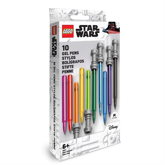 LEGO Star Wars Lightsaber Gel Pen Set - 10 Pack Gel Pens