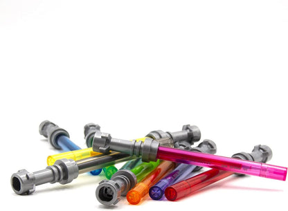 IQ LEGO Schreibwaren Star Wars Lichtschwert Gel-Kugelschreiber 10er-Pack - mehrfarbige Cap-Off Edition
