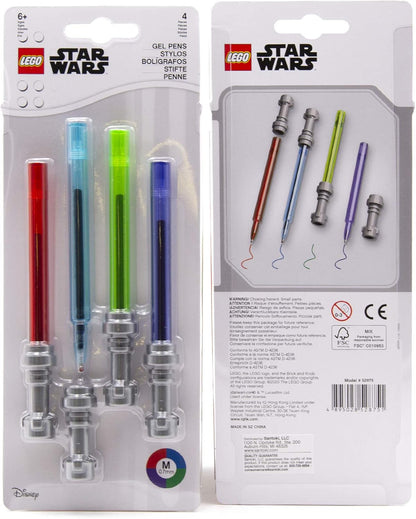 IQ LEGO Star Wars Lightsaber Gel Pen Set (4 Pack)