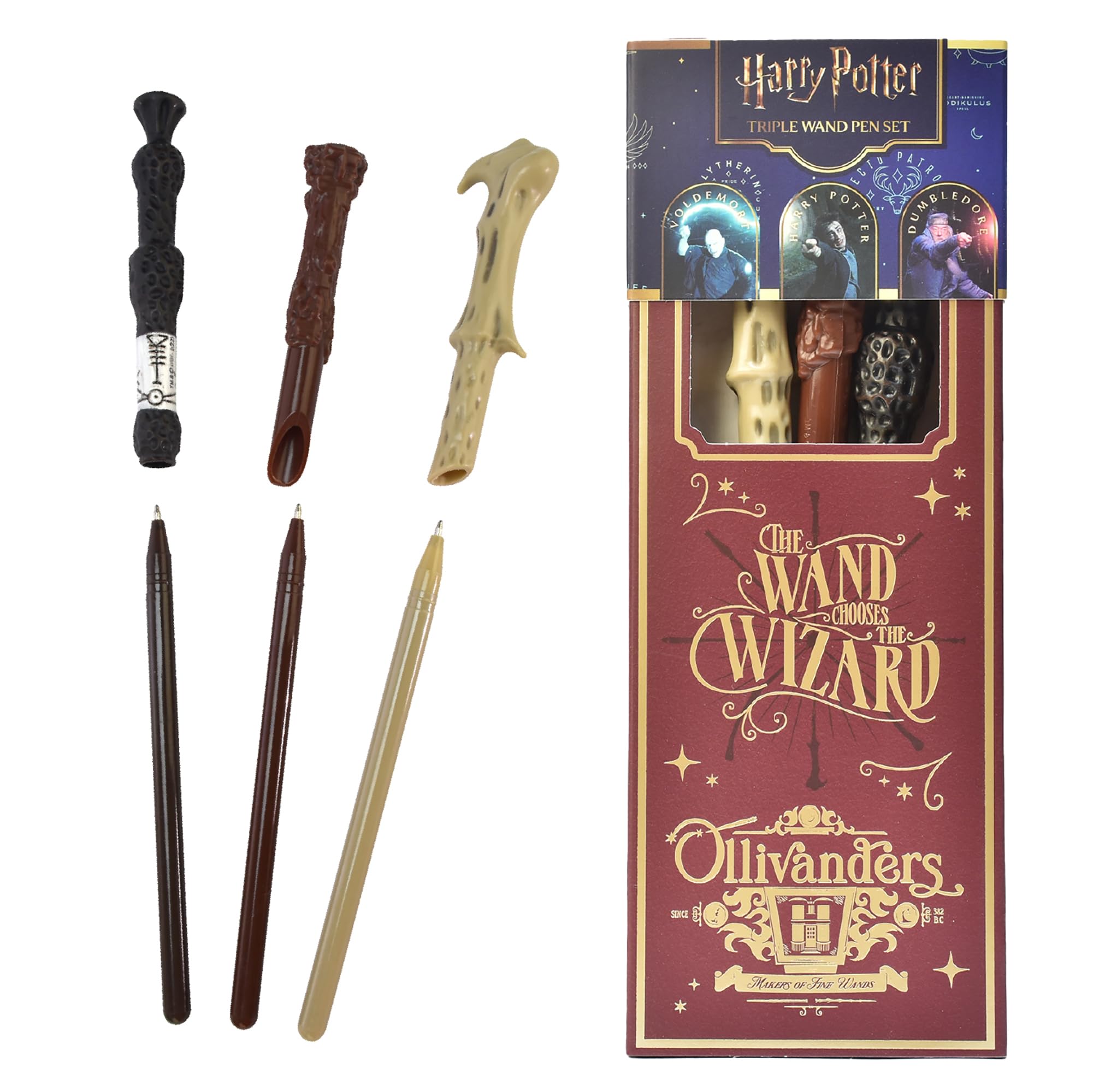 Harry Potter Triple Wand Pen Pack Magical Locations