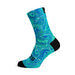 Sox Marble Blue Crew Socks