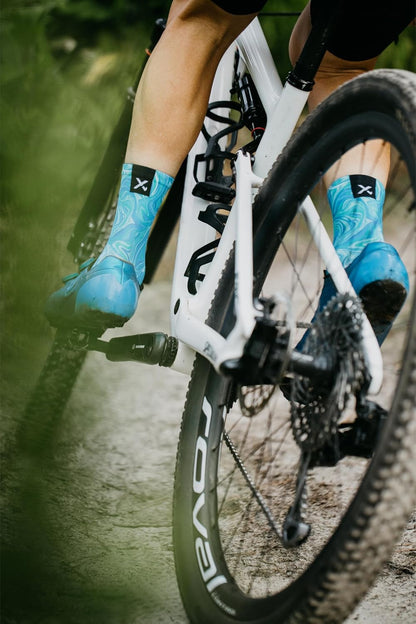 Sox Marble Blue Crew Socks
