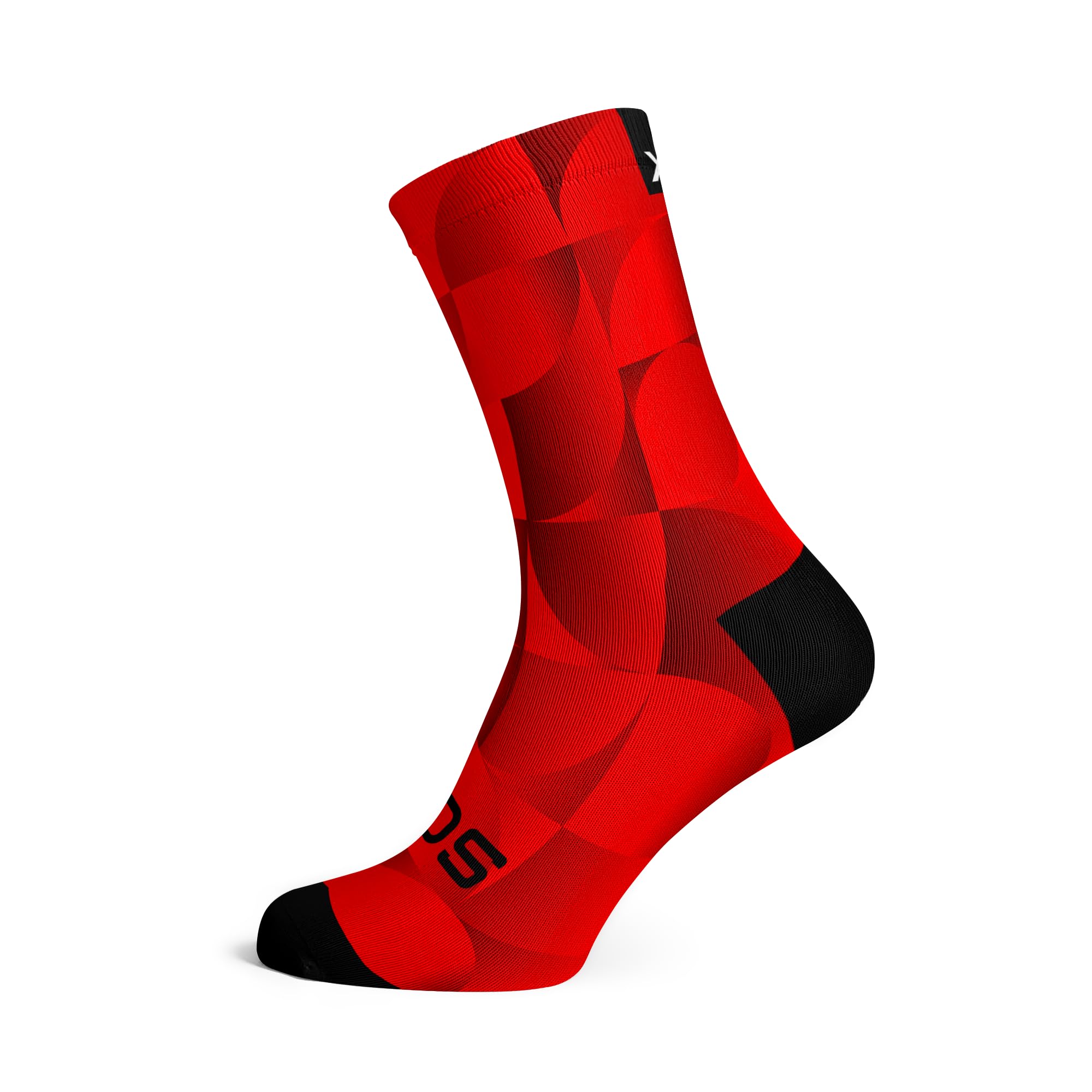 Sox Footwear Solid Red Crew Socks