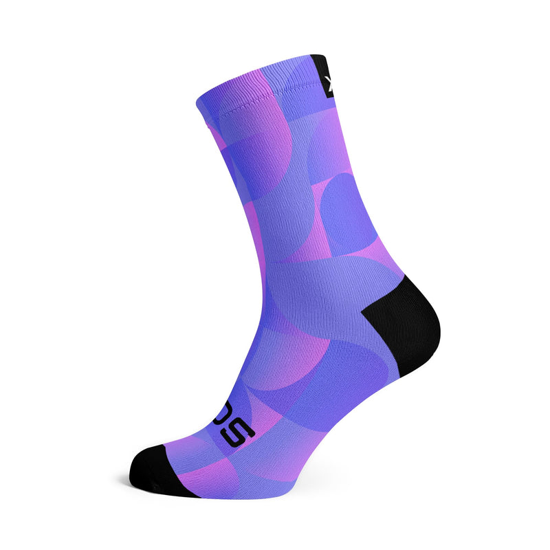 Sox Footwear Solid Purple Crew Socks
