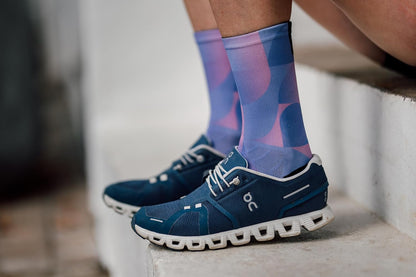 Sox Footwear Solid Purple Crew Socks