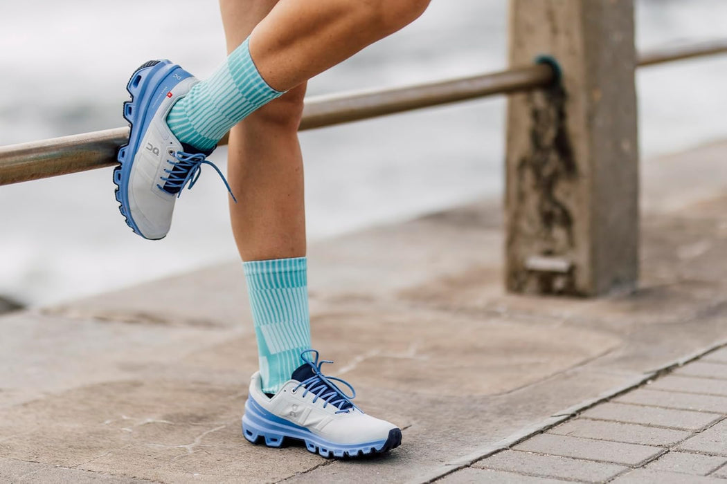 Sox Footwear Slight Turquoise Crew Socks