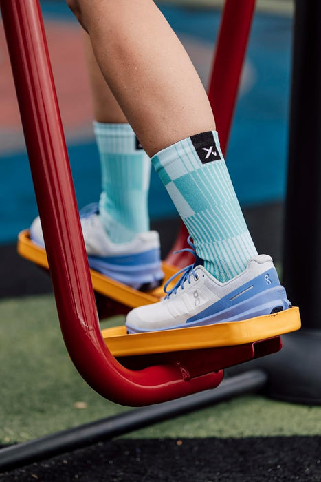 Sox Footwear Slight Turquoise Crew Socks