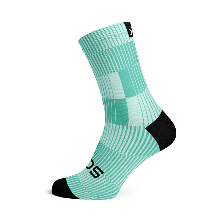 Sox Footwear Slight Turquoise Crew Socks