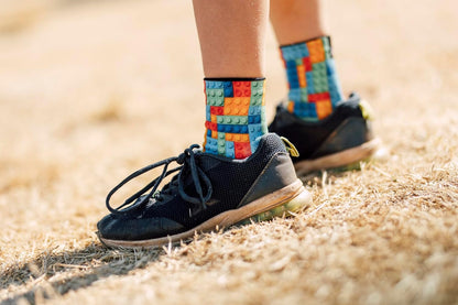 Sox Footwear Balloon Animals and Blocks Crew Socks Kids Pack