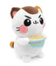 Joytoy - Funny Cats 24180 Funny Cat con zuppa – 25 cm peluche