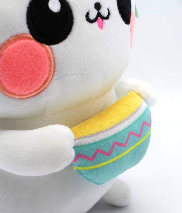 Joytoy - Funny Cats 24180 Funny Cat con zuppa – 25 cm peluche