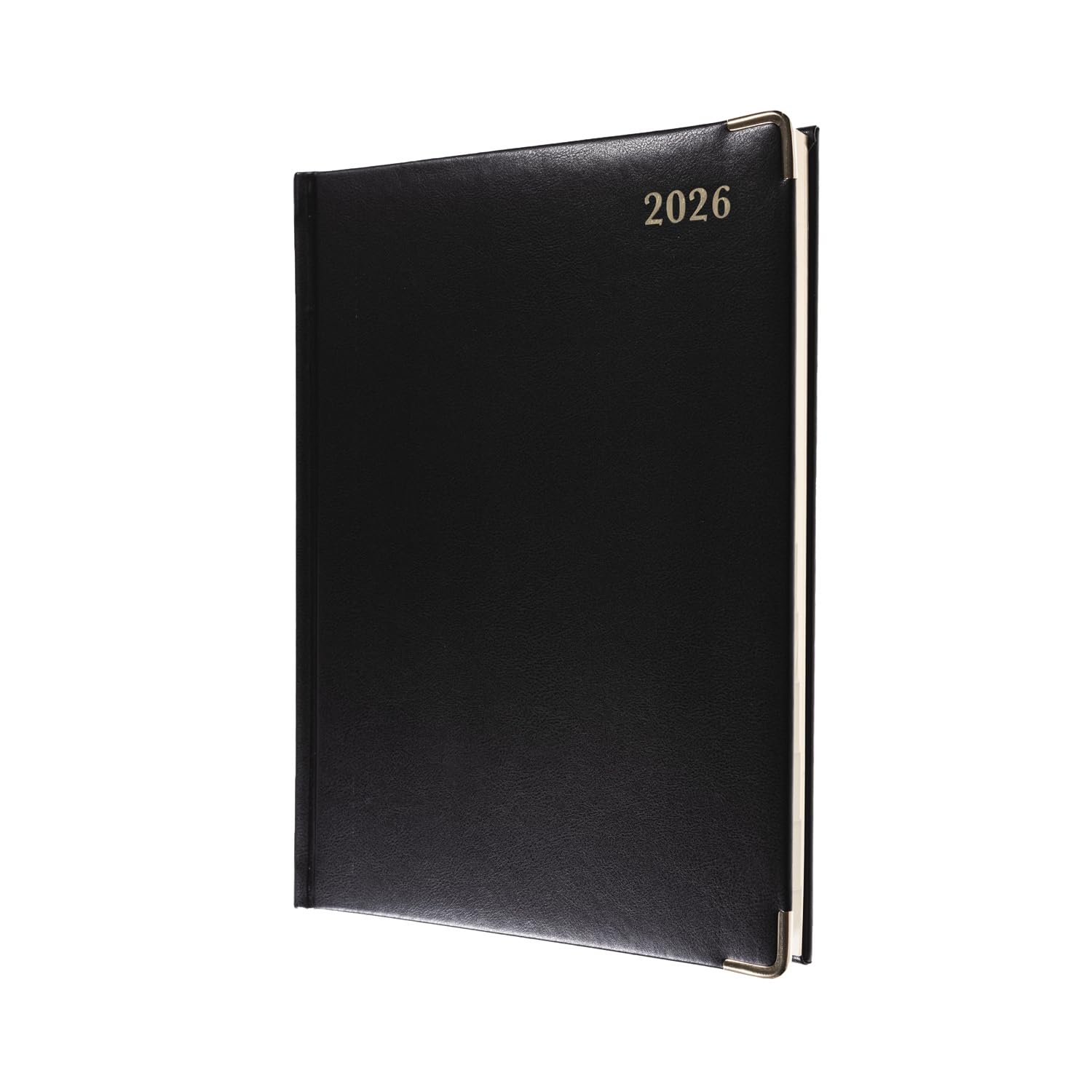 Collins - Classic - Manager 2026 12 Month Calendar Year Planner, Day-To-Page with Appointments Diary - Black (1200V.99-26