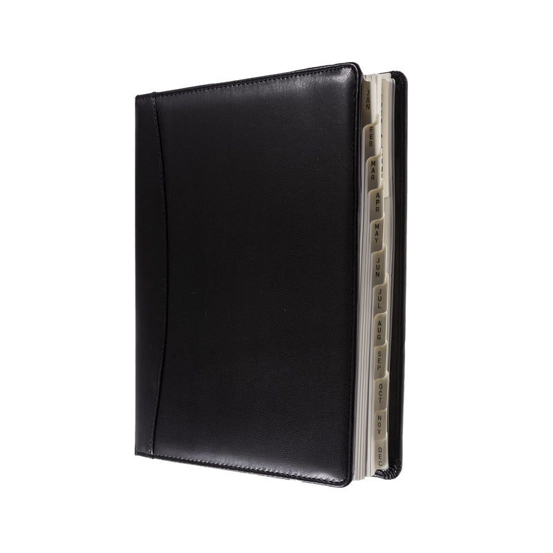 Collins - Elite - Manager 2026 12 Month Calendar Year Planner, Week-To-View with Appointments Diary - Black (1190V.99-26