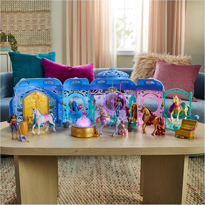 Unicorn Academy, Starglow Fountain & Stable Playset with Wildstar, Lights and Sounds, 24 Accessories, Dolls and Unicorn Toys for Girls Aged 4 and up
