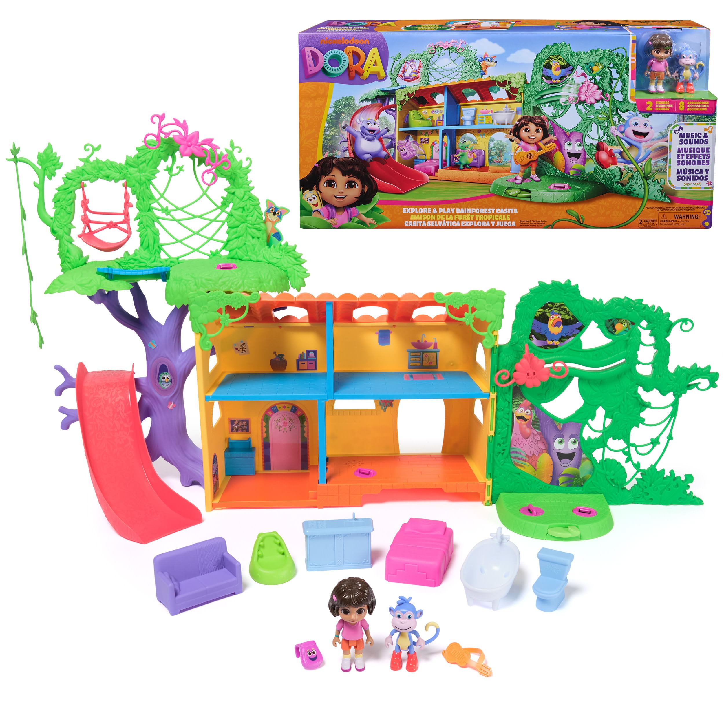 Dora The Explorer Playset CasitaPlyst EN FR SP, 6072778