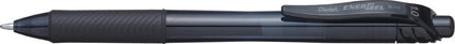 Pentel 1.0mm Energel Retractable Gel Rollerball Pen - Black, 12 Count (Pack of 1