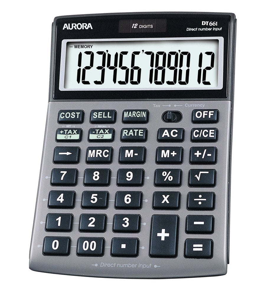 Aurora DT661 Business Calculator with Cost Sell Margin and Tax