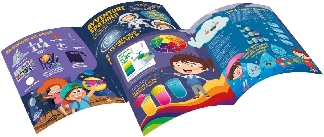 Clementoni 19325 Wissenschaft und Spiel Lab – Lehrer Astronaut – Wissenschaftsspiel 5 Jahre, Weltraumspiel, Labor für Kinder – Made in Italy, Italienisch