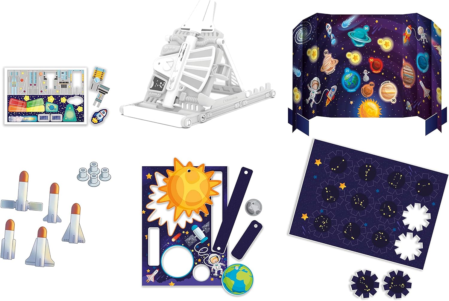 Clementoni 19325 Wissenschaft und Spiel Lab – Lehrer Astronaut – Wissenschaftsspiel 5 Jahre, Weltraumspiel, Labor für Kinder – Made in Italy, Italienisch