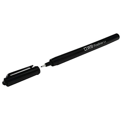 White Box Fineliner 0.4mm Nib Black