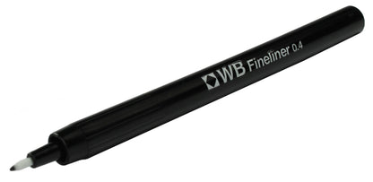 White Box Fineliner 0.4mm Nib Black