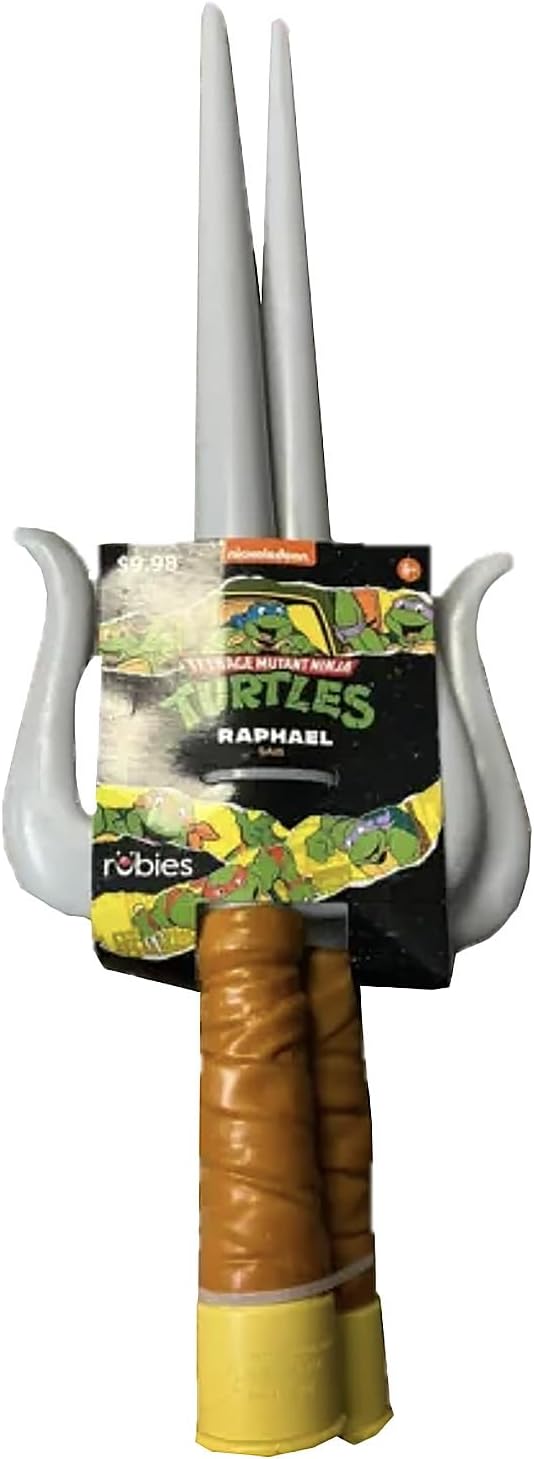 RUBIE'S Nickelodeon Officiële TMNT - Paar Sais voor kinderen en volwassenen, Ninja Raphael schildpad, één maat