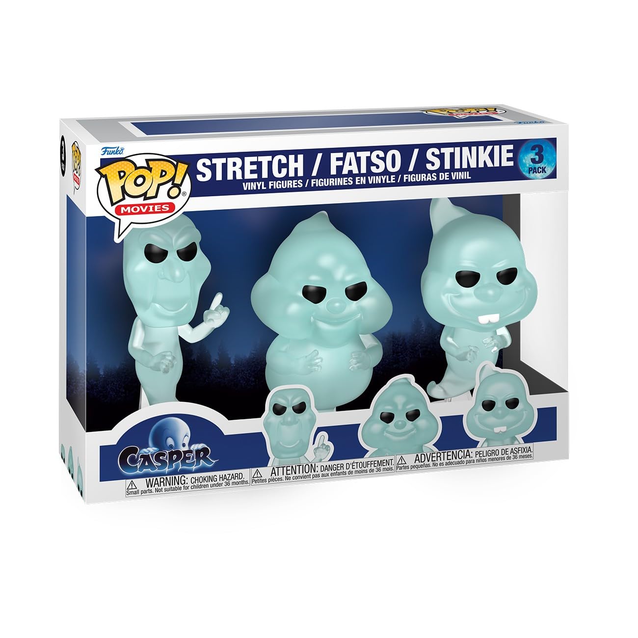 Funko Pop! Movies: Casper 30th - Stinkie - Ghostly Trio 3PK - Casper (1995) - Collectable Vinyl Figure - Gift Idea - Official Merchandise - Toys for Kids & Adults - Horror Fans
